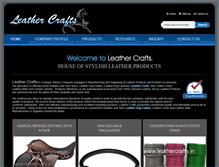 Tablet Screenshot of leathercrafts.in